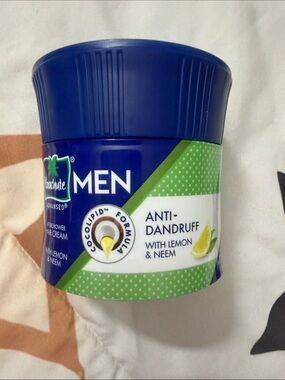 Men Anti-Dandruff Cream with Lemon & Neem - Blue